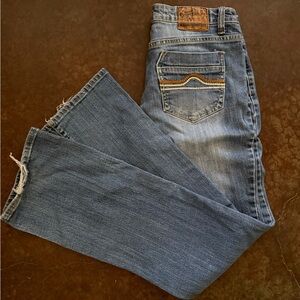 Women's Boot Cut Jeans by Cowgirl Up size 8x 35” long